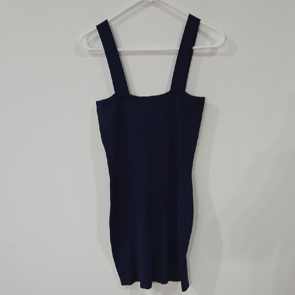 Hem & Thread Sz Medium Womens Navy Midi Dress - Picture 4 of 6